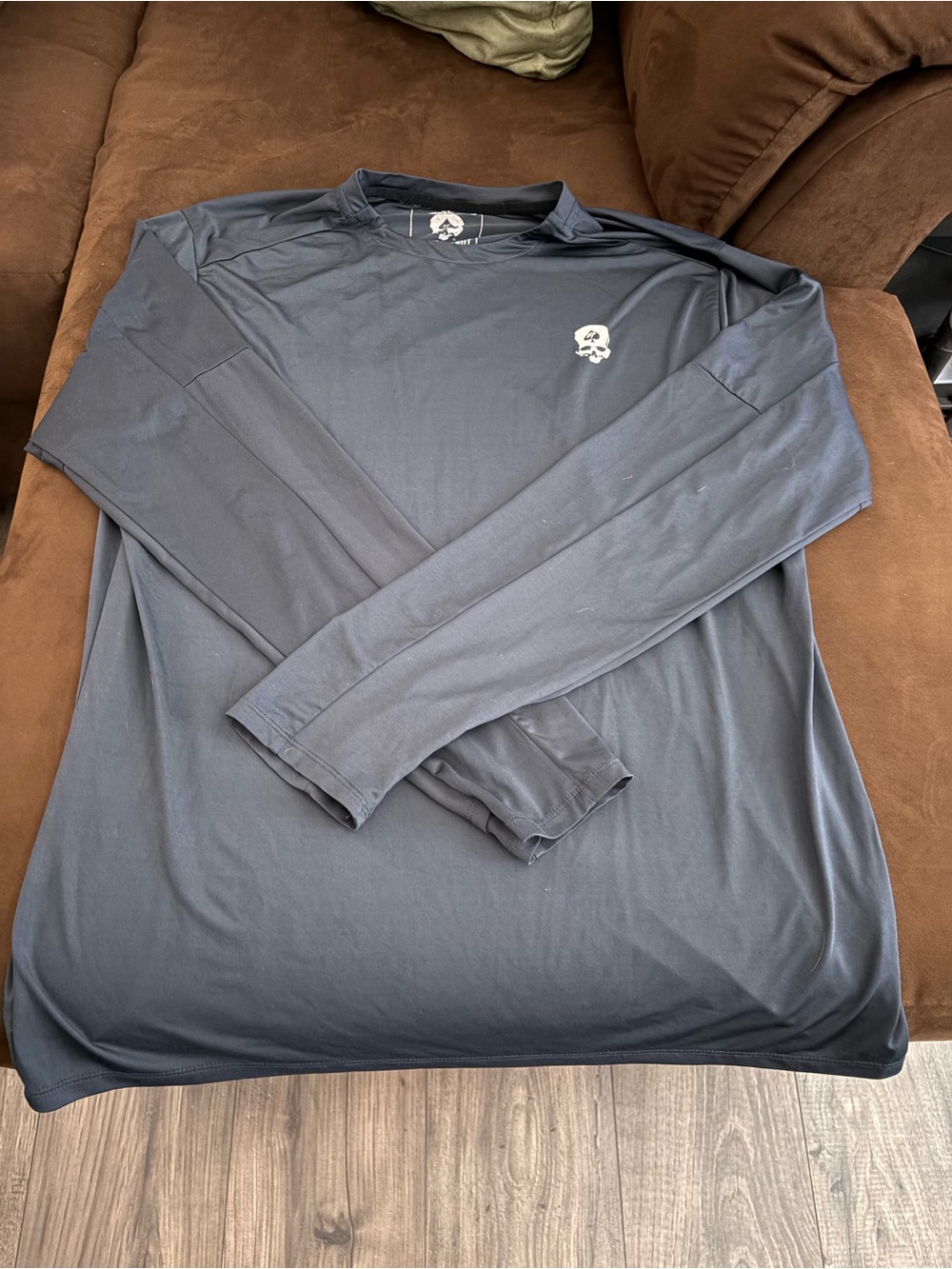 Zero Foxtrot Long-Sleeve Performance Shirt in Dark Blue